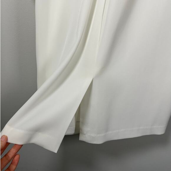 Calvin Klein White Bell Sleeve Dress Size 8 - Picture 7 of 9